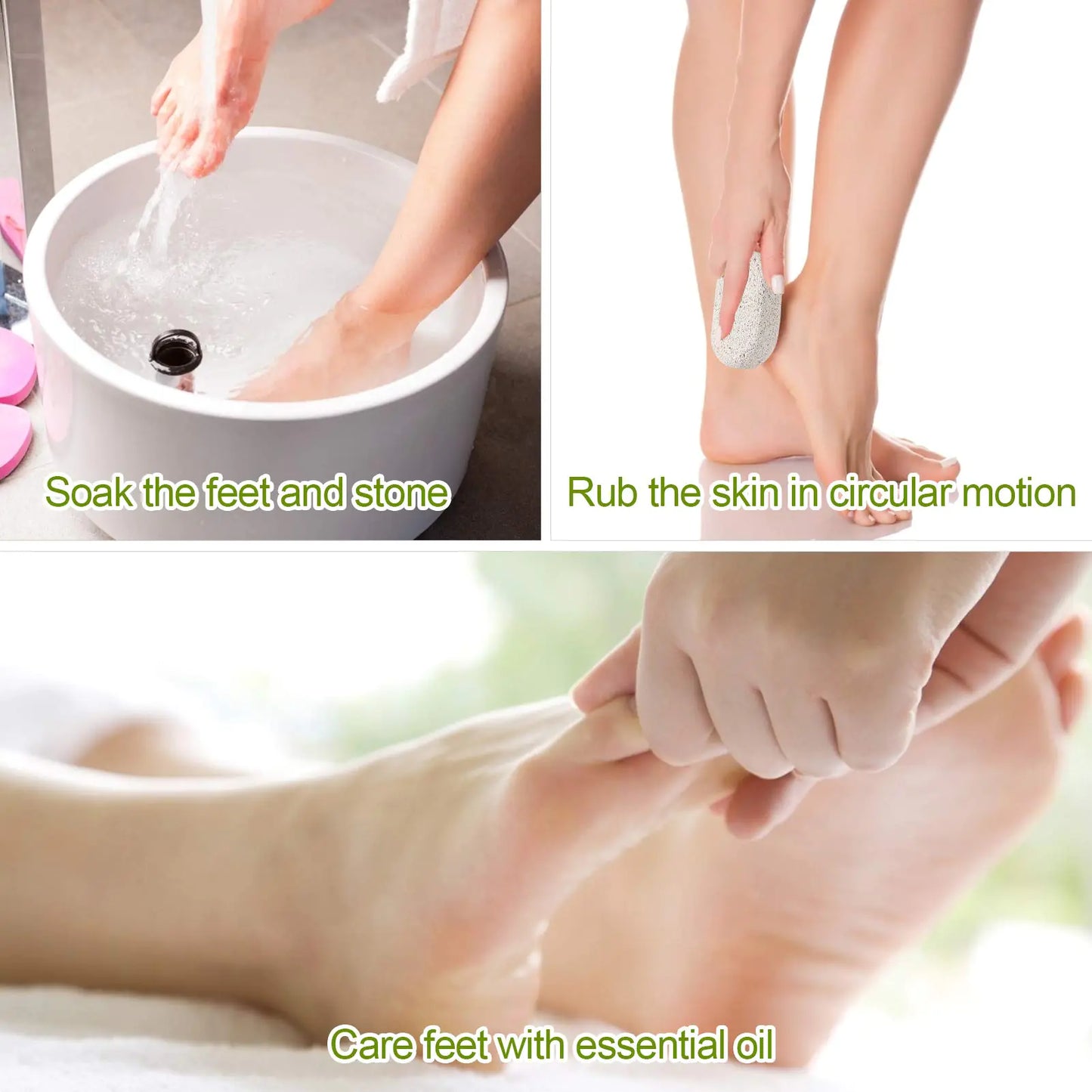 2PCS Natural Pumice Stone Callus Remover