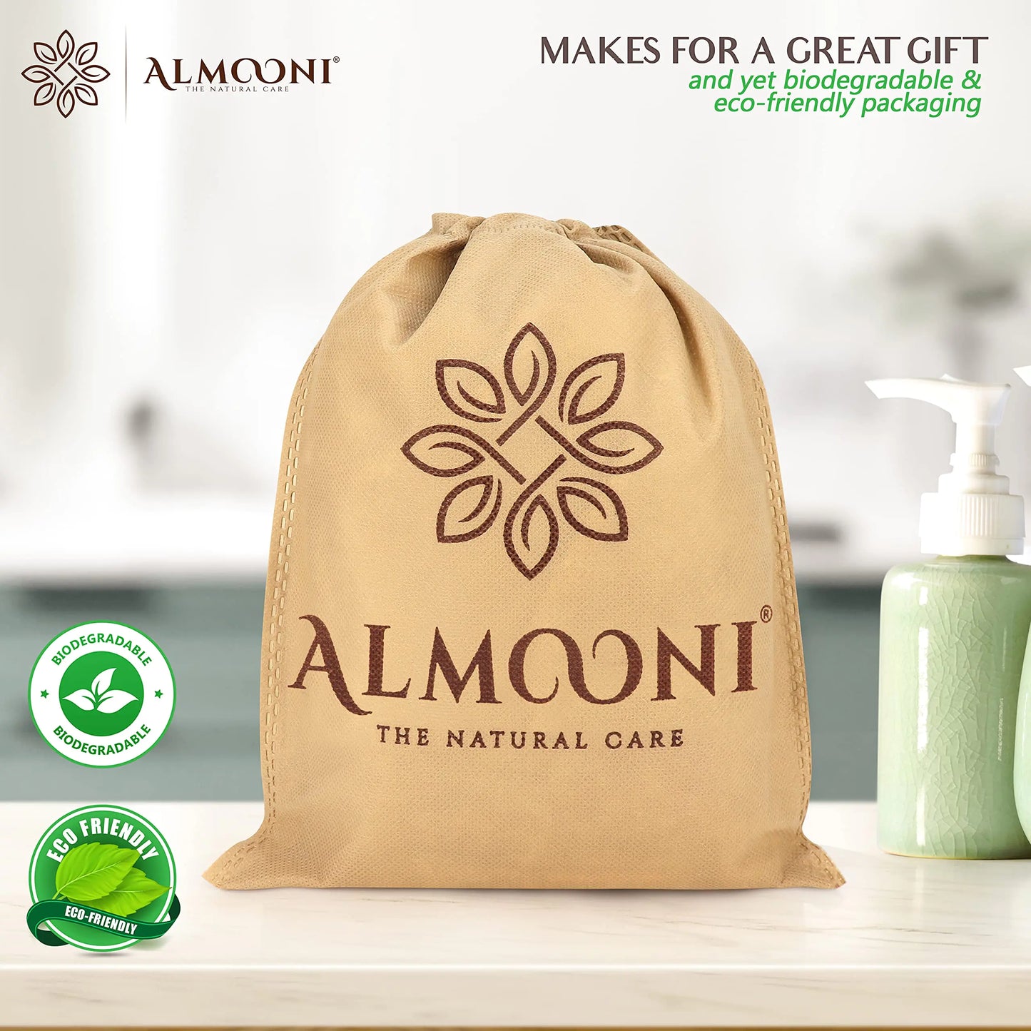 Almooni Natural Egyptian Loofah Body Scrubber