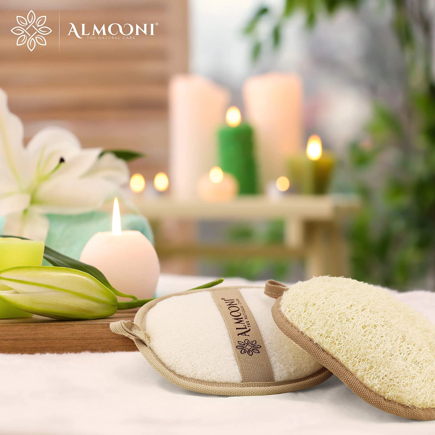 Almooni Natural Egyptian Loofah Body Scrubber