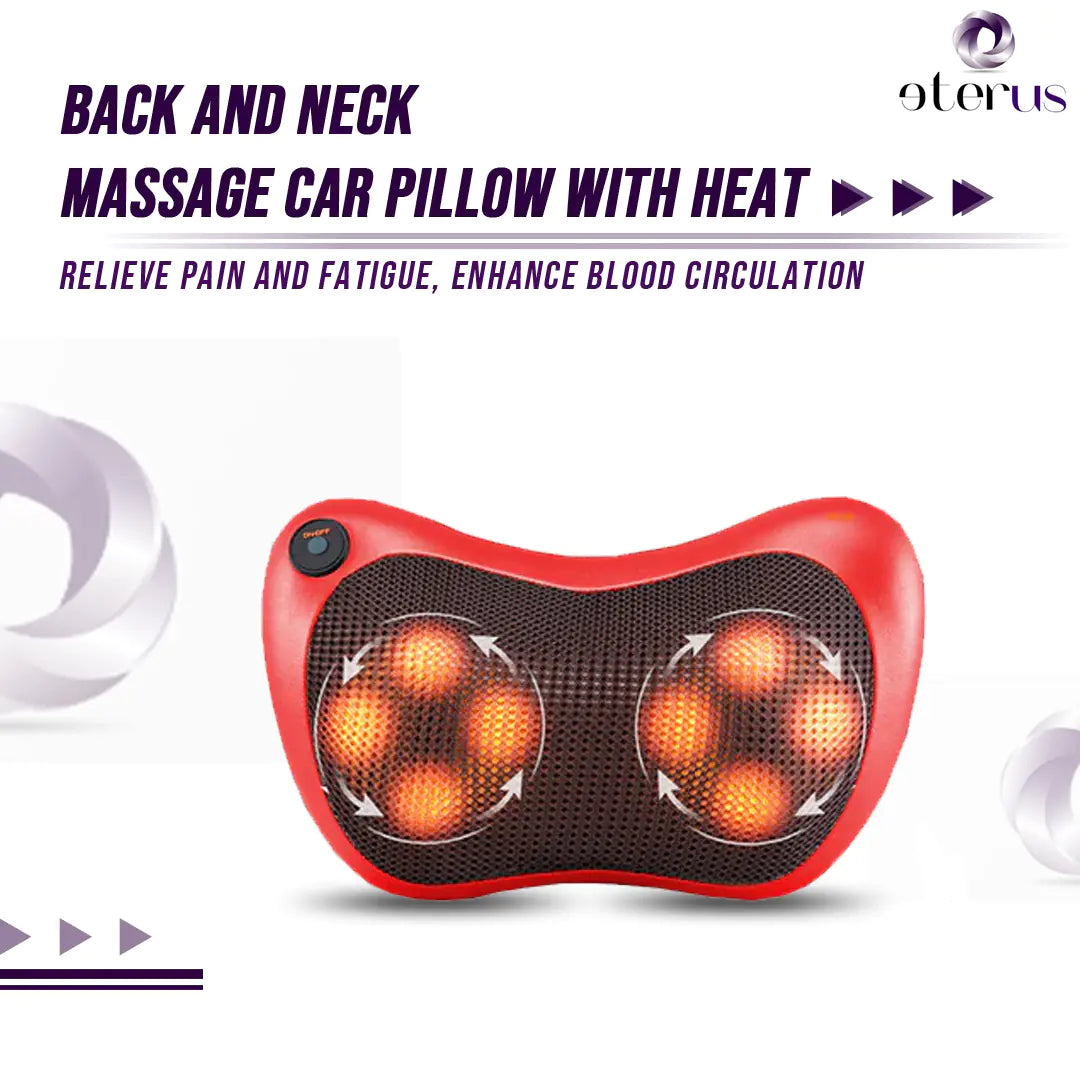 Heated Back and Neck Massage Pillow