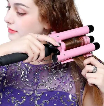 Triple Barrel Hair Curler Iron