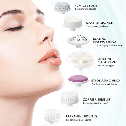 COSLUS 7-in-1 Facial Cleansing Brush