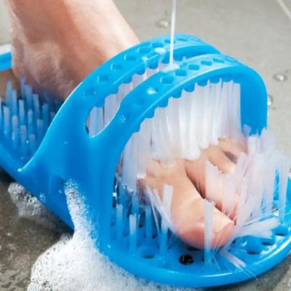 Plastic Shower Foot Massage Slippers