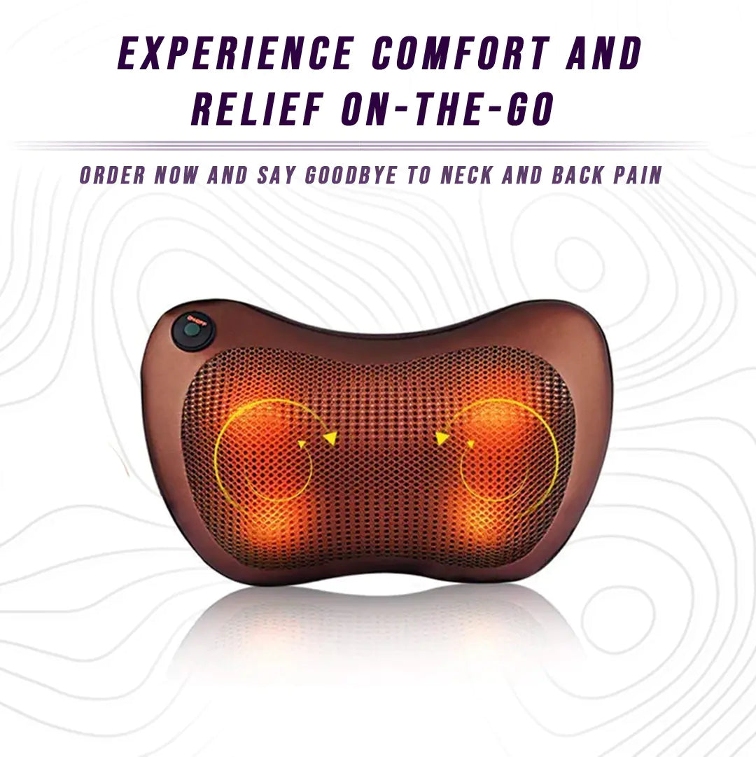 Heated Back and Neck Massage Pillow